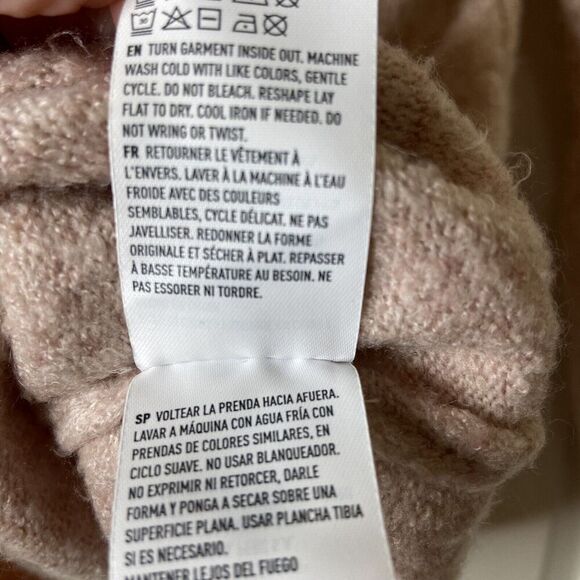 American Eagle Outfitters Bell Sleeve Criss Cross Neck Blush Pink/Cream Size XL - Picture 8 of 10